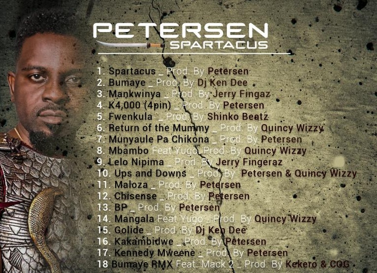 Album Out Now For #Spartacus By Petersen Zagaze |+Listen/Stream “K4000 (4 Pin)”