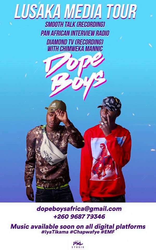 Dope Boys Embarks On Media In Lusaka To Promote Songs