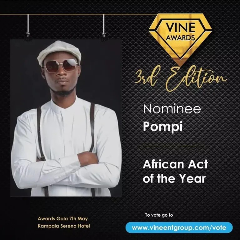 Vote For Pompi In The 3rd Vine Awards In Uganda